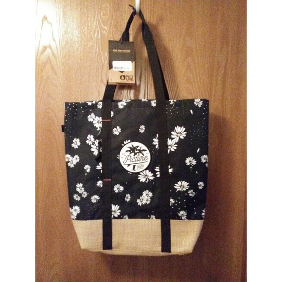 NWT!! Picture Organic Daisy Tote  Bag Recycled Beach Bag - Picture 1 of 8
